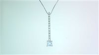 Halskette Gianni Carità Dame in Weißgold Acquamarina 0.30 Ct ACQ - BRILL PENDENTE - ACQ - BRILL PENDENTE